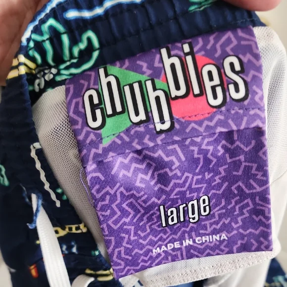 Chubbies Palm And Flamingo Patterned Swim Shorts - Picture 3 of 6